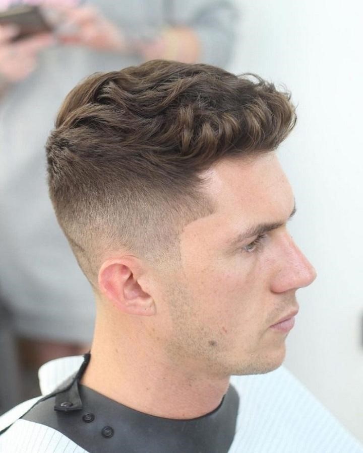 Kiểu tóc undercut uốn xoăn nhẹ  Barber Shop Vũ Trí